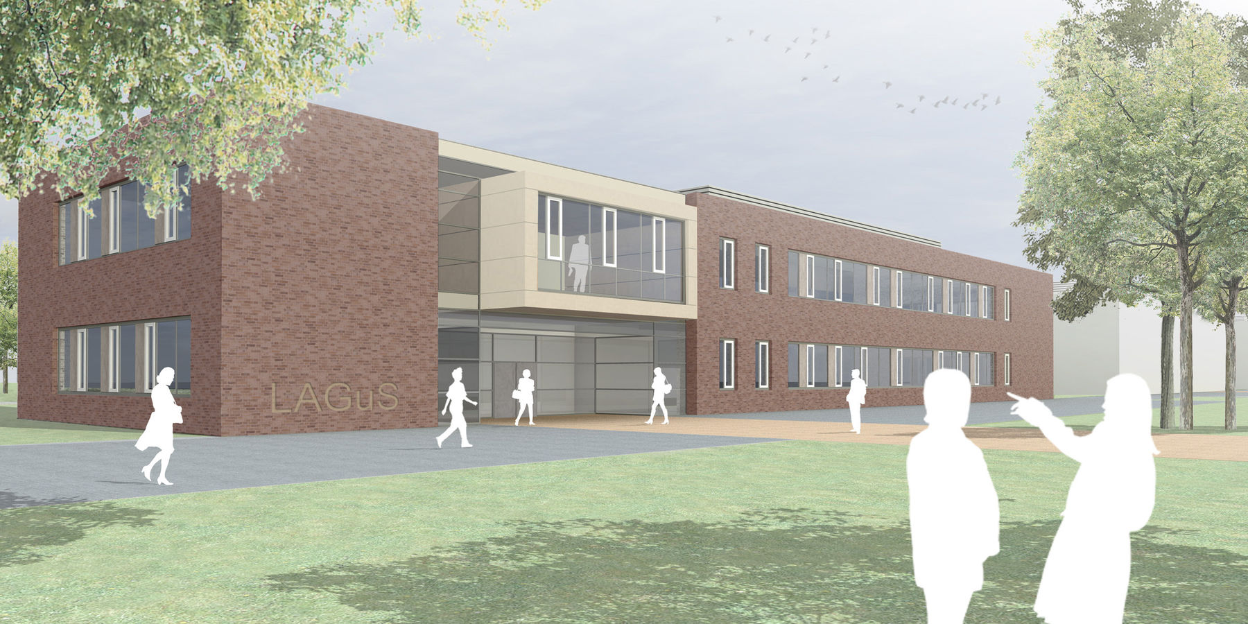 Visualisierung - So soll das neue Laborgebäude nach seiner Fertigstellung Ende 2020 aussehen. © 2019 ppp architekten + generalplaner gmbh, Lübeck