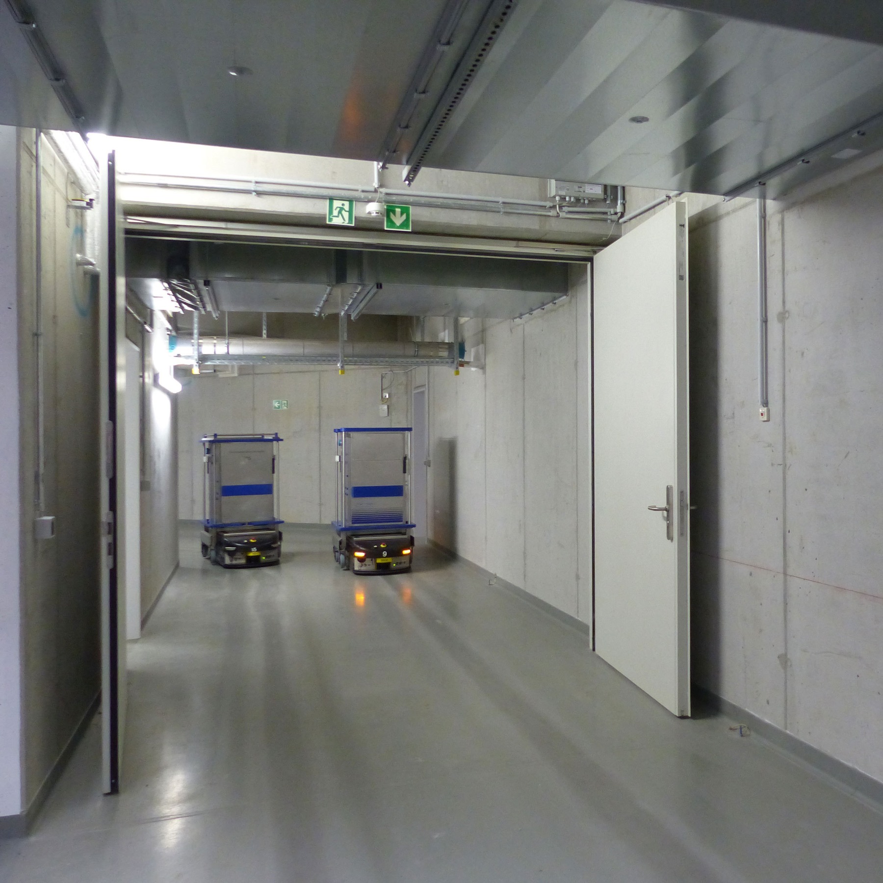 Über ein Automatisches Warentransportsystem (AWT) wird auch die neue Notaufnahme angefahren und versorgt. © 2019 Betrieb für Bau und Liegenschaften Mecklenburg-Vorpommern