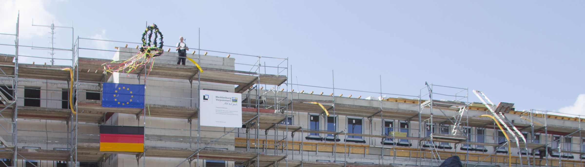 Neues Polizeigebäude in Greifswald gerichtet ©2019 Betrieb für Bau und Liegenschaften Mecklenburg-Vorpommern