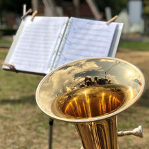 Ein Sextett des Landespolizeiorchesters begleitete die Grundsteinlegung und anschließende Einführung des neuen Revierleiters musikalisch. © 2019 Betrieb für Bau und Liegenschaften Mecklenburg-Vorpommern