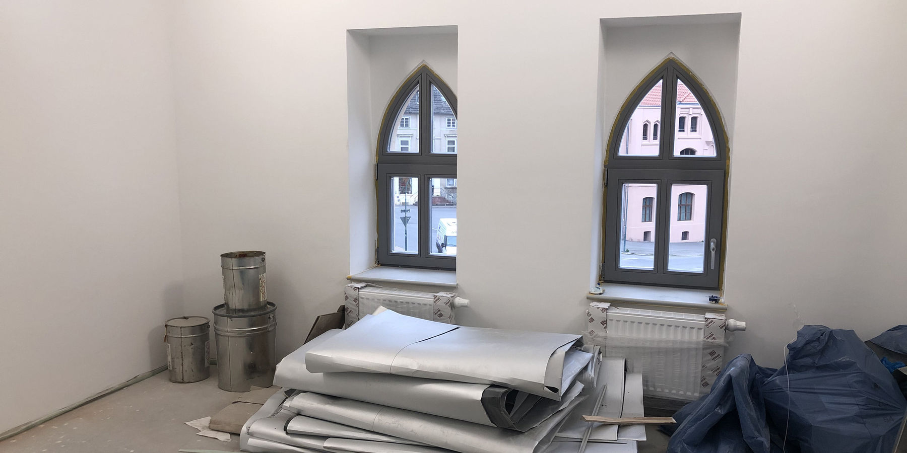 Raum hinter den Giebelfenstern im Dachgeschoss. © 2019 Betrieb für Bau und Liegenschaften Mecklenburg-Vorpommern