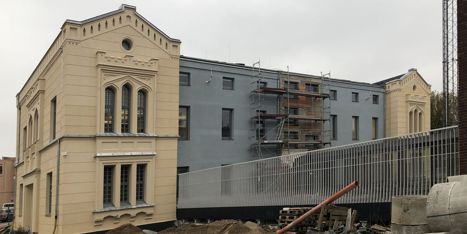 Ein Schmuckstück wird nach der Fertigstellung und Übergabe an die Polizei Wismar bereichern. © 2019 Betrieb für Bau und Liegenschaften Mecklenburg-Vorpommern