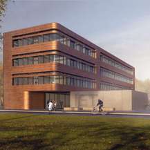 So wird es aussehen: Visualisierung des neuen E-Technikums. © 2018 SEHW Architektur