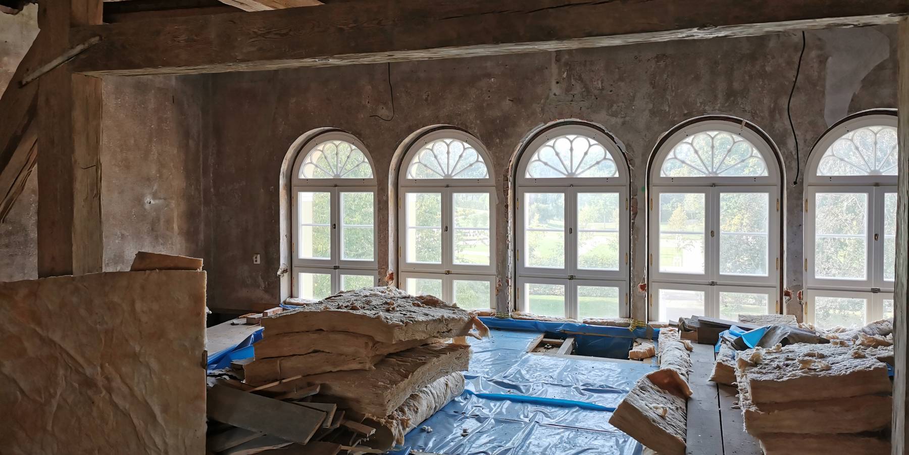 Umbauarbeiten im Dachbereich © 2020 SBL Neubrandenburg