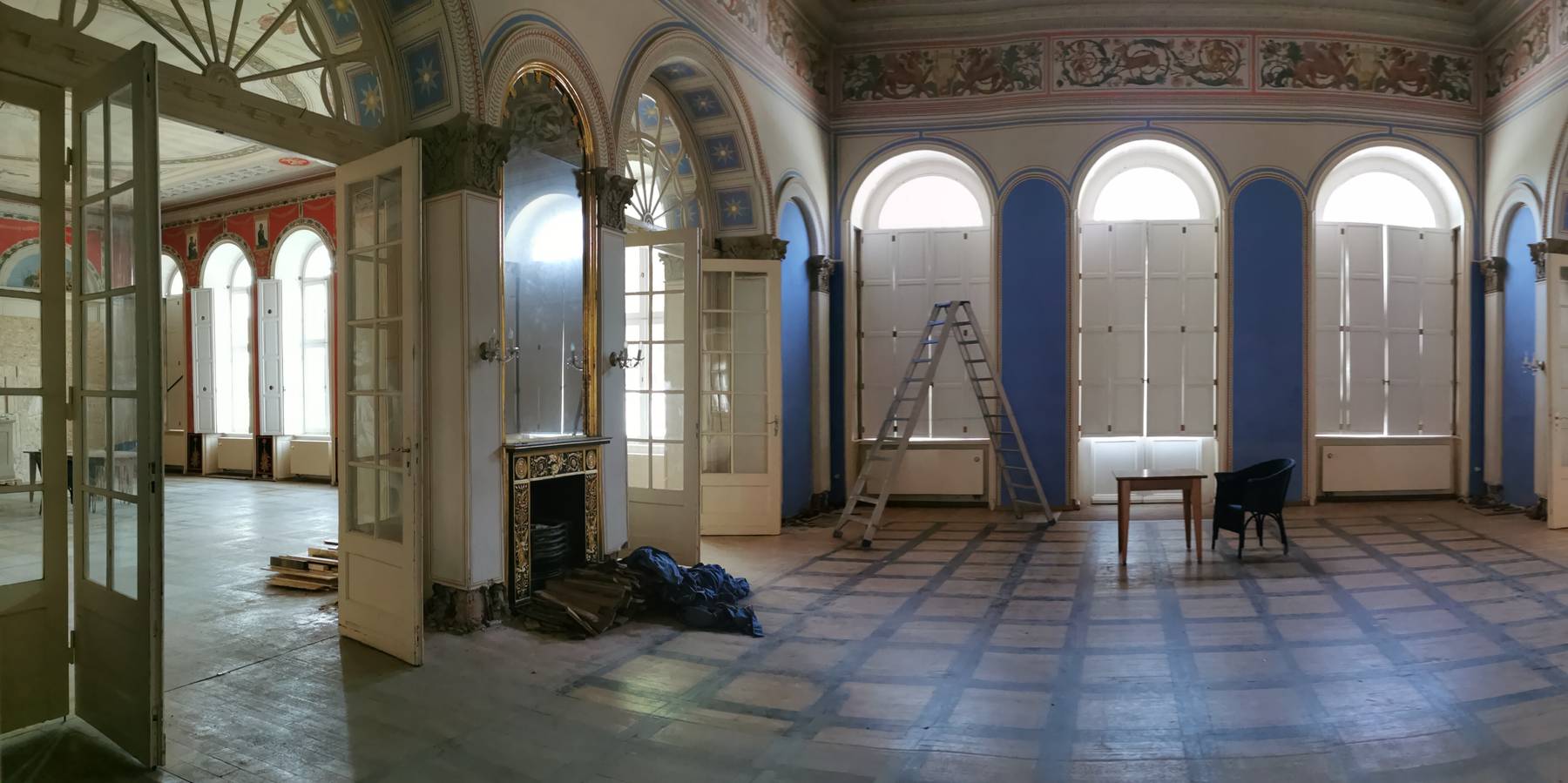 Die Orangerie Neustrelitz wird Grund instandgesetzt. © 2020 SBL Neubrandenburg