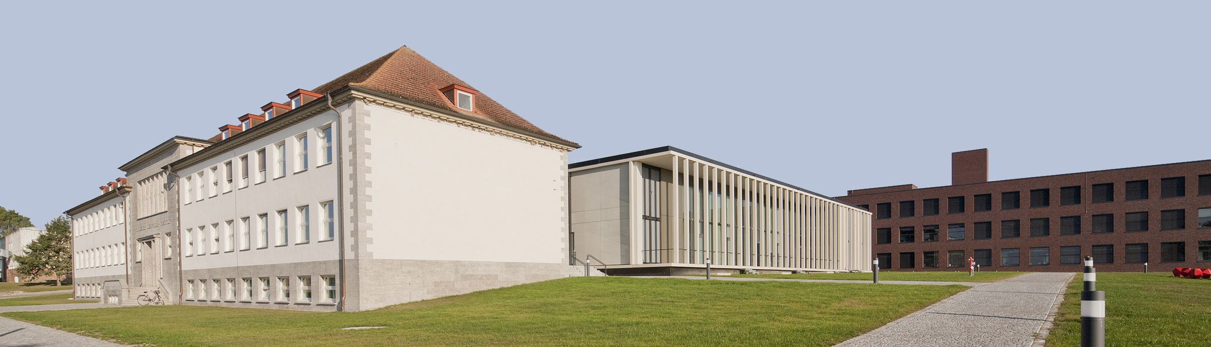 Gesamtausbau des Friedrich-Loeffler-Instituts (FLI) Bundesforschungsinstitut für Tiergesundheit auf der Insel Riems ©2014 Christian Hoffmann, BBL M-V