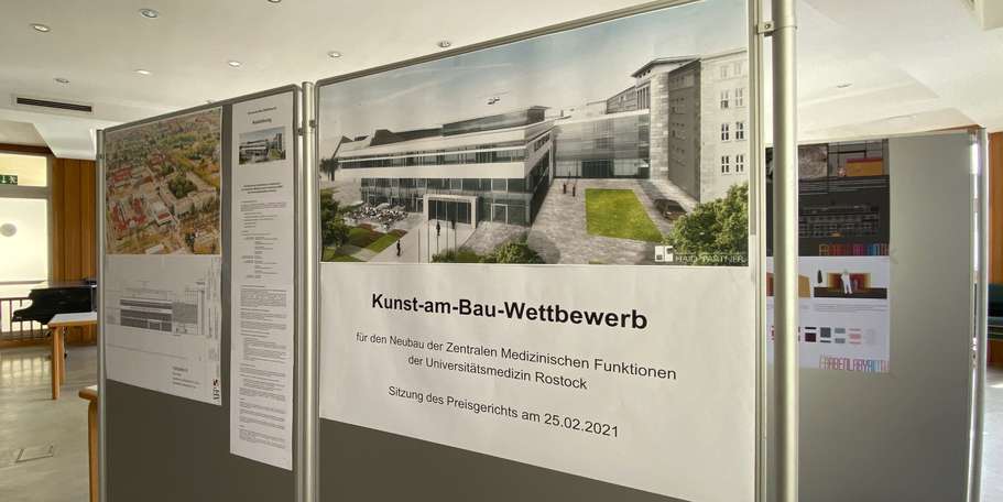 Die Sitzung des Preisgerichts für den Wettbewerb für die Kunst am Neubau der Zentralen Medizinischen Funktionen fand am 25. Februar 2021 statt. © 2021 Christian Hoffmann, FM M-V