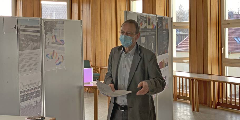 Hans-Hinrich Voß vom SBL Rostock ist für die Vorbereitung und Durchführung des Wettbewerbs verantwortlich. © 2021 Christian Hoffmann, FM M-V