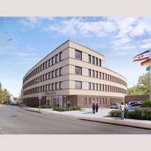 Visualisierung - so wird sich Polizeineubau nach Fertigstellung präsentieren © 2020 gmw planungsgesellschaft mbH, Stralsund