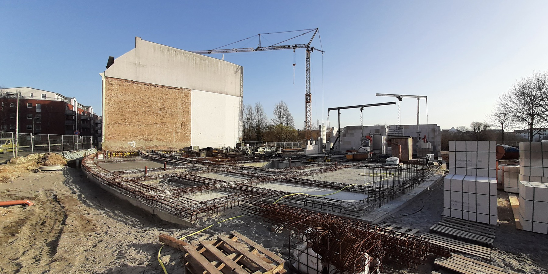 Februar 2021 - Rohbauarbeiten © 2021 SBL Greifswald