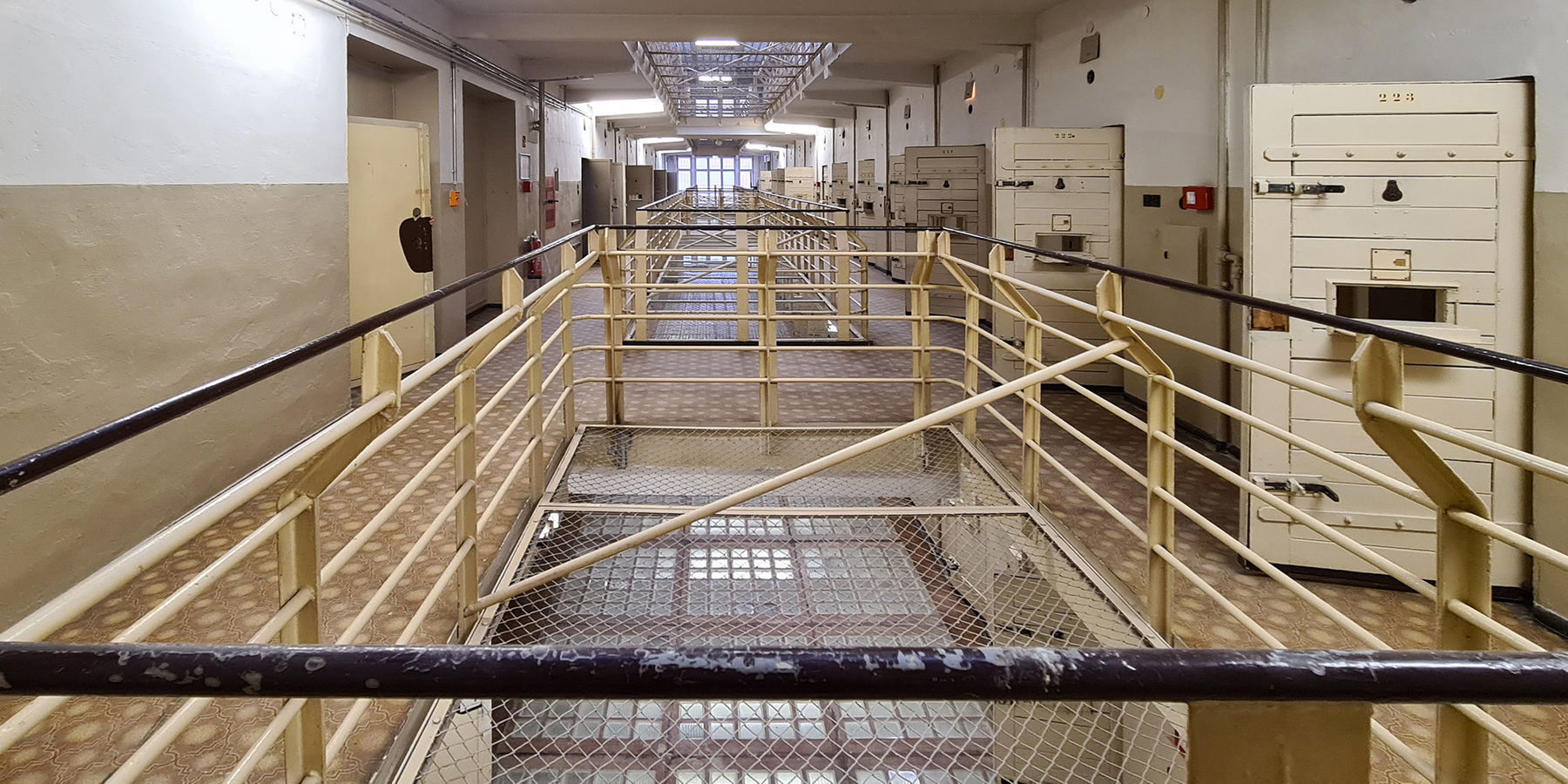 der ehemalige Haftbereich im 2. Obergeschoss © 2021 SBL Neubrandenburg