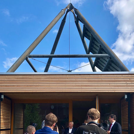 Die aufgewertete Solarpyramide. © 2021 SBL Schwerin