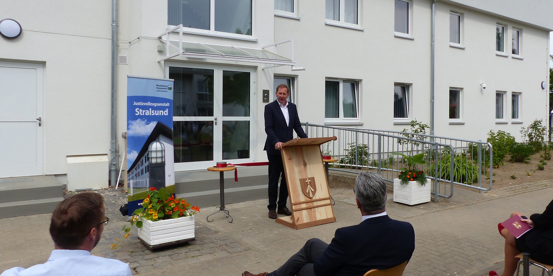 Grußwort des Staatssekretärs im Finanzministerium M-V Heiko Miraß © 2021 SBL Greifswald