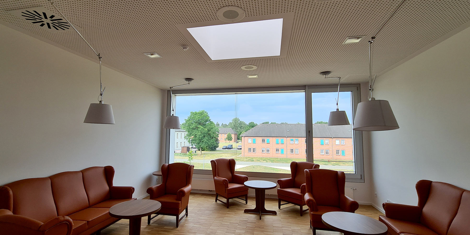 Blick in den Clubraum der Offiziere © 2021 SBL Neubrandenburg