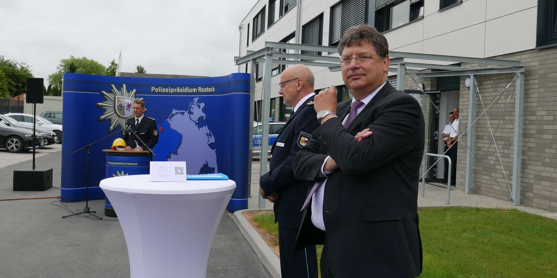 6,1 Millionen Euro flossen aus dem Landeshaushalt in das neue Dienstgebäude für die Einsatzkräfte der Polizei. © 2021 SBL Rostock