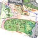 Zeichnerische Planung der Spielplatzanlage © 2021 SBL Schwerin