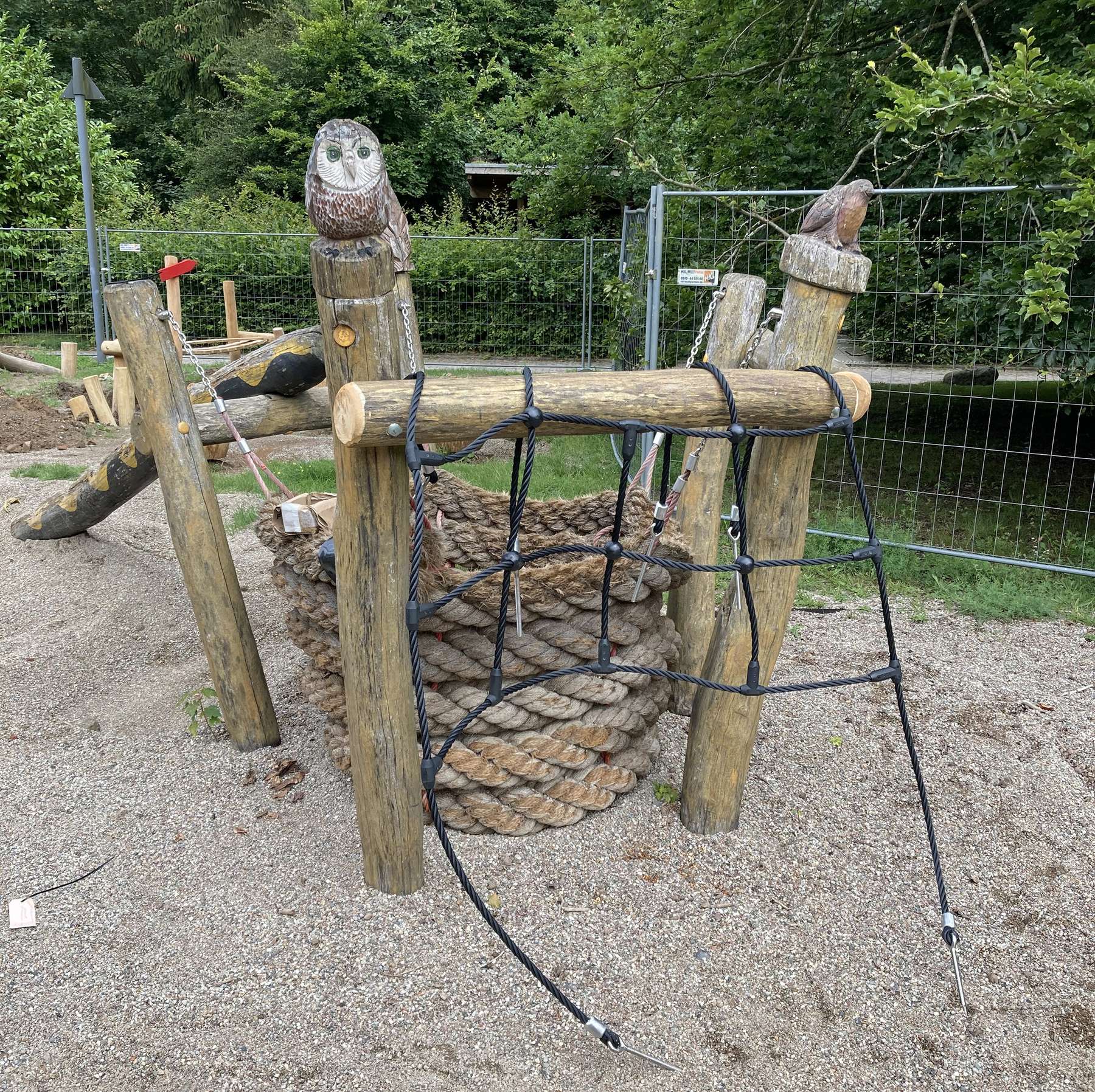 Ein Korb aus Seilen zum Klettern. © 2021 SBL Schwerin