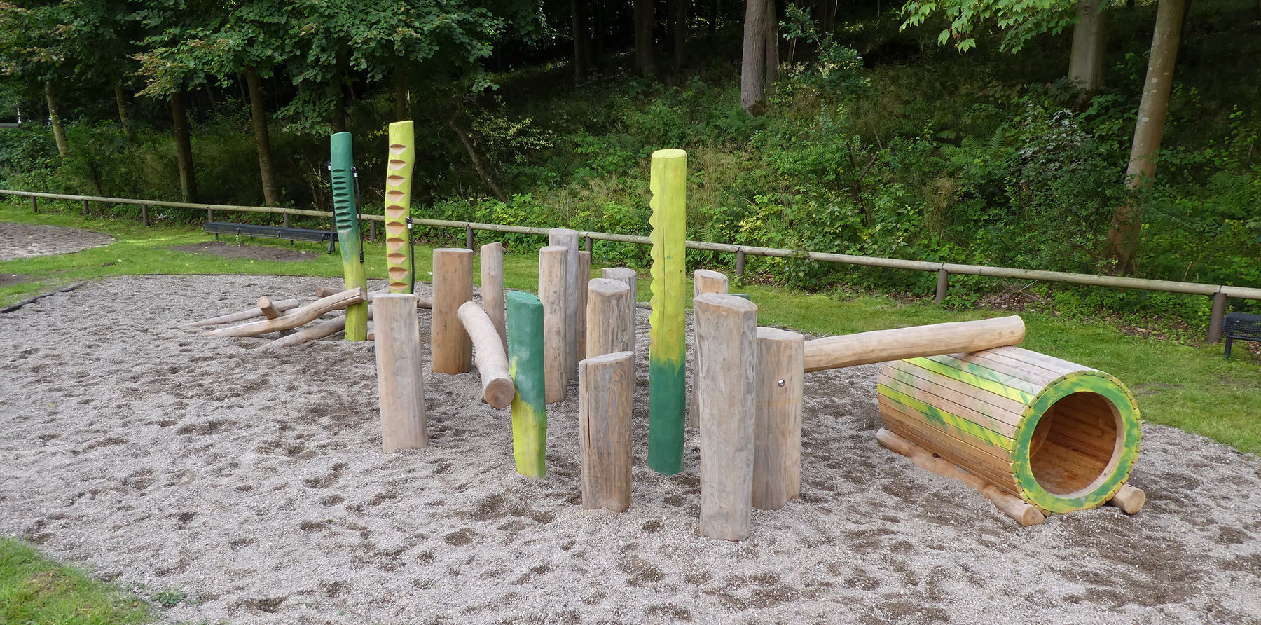 Es darf auch balanciert werden. © 2021 SBL Schwerin