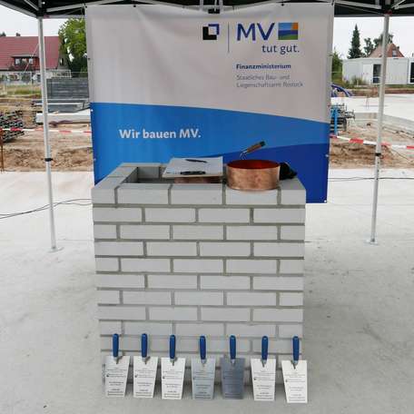 Grundsteinlegung Institutsneubau Sportwissenschaft.jpg © 2021 SBL Rostock