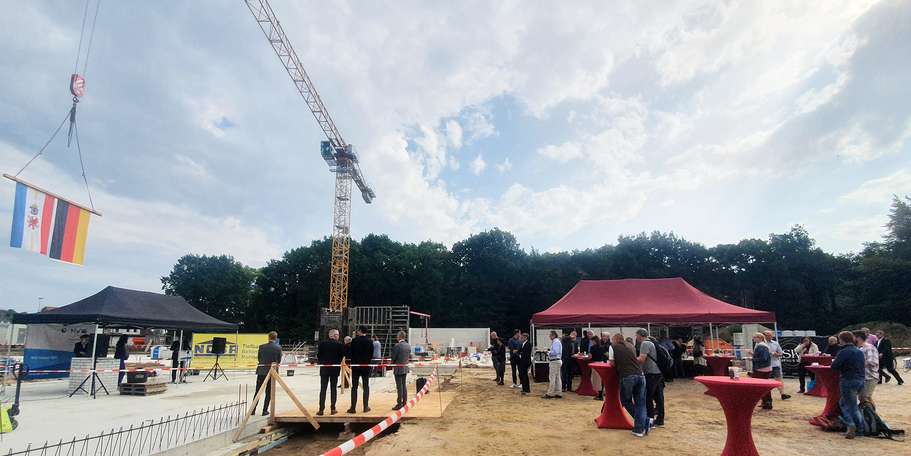 Grundsteinlegung Institutsneubau Sportwissenschaft © 2021 SBL Rostock