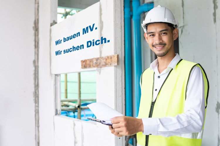 Wir bauen MV. Wir suchen Dich. ©2021 Adobe Stock #305419197 khwanchai
