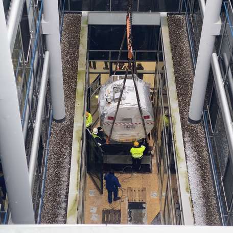 Fast geschafft. Das Gerät wird abgesetzt. © 2021 Christian Hoffmann, FM M-V