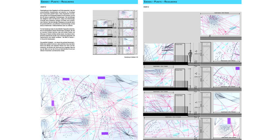Miro Zahra mit der Arbeit EBENEN – PUNKTE – REGELWERKE © 2021 Miro Zahra, Upahl