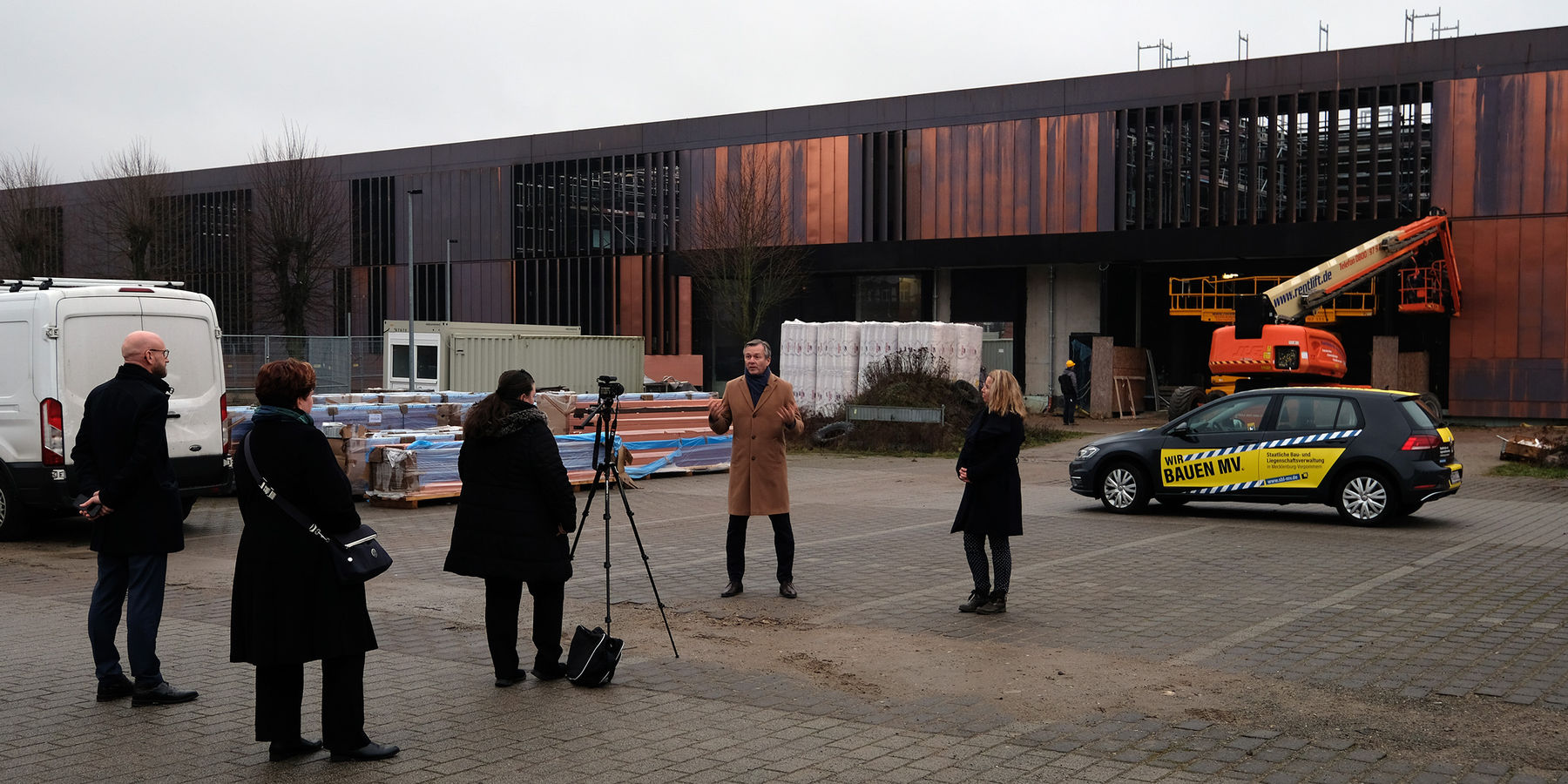 Das Medienteam in Aktion. © 2021 SBL Schwerin