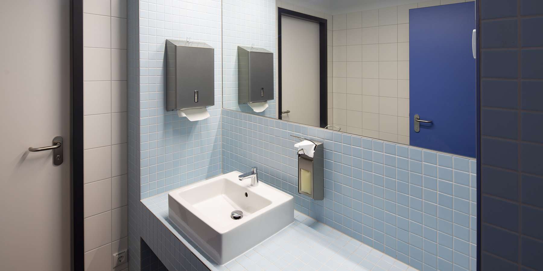 Revier ist gereinigt. Blick in die sanitären Anlagen. © 2022 Christian Hoffmann, FM M-V