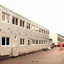 Blick auf die Baustelle. © 2022 Heike Frohriep, SBL Rostock