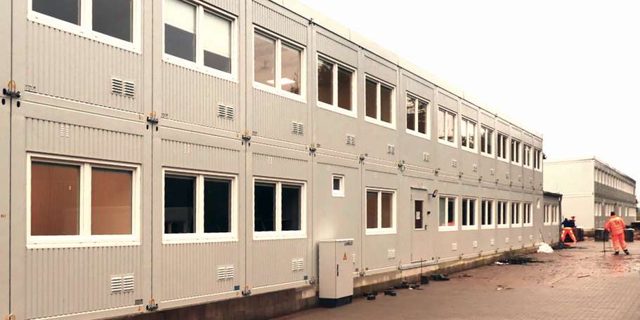 Blick auf die Baustelle. © 2022 Heike Frohriep, SBL Rostock