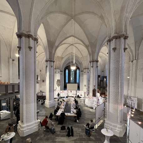 Die Preisgerichtssitzung fand am 15. Februar 2022 in der Nikolaikirche statt. Der Siegerentwurf wird am 16. Februar 2022 - ebenfalls in der Nikolaikirche - vorgestellt. © 2022 Christian Hoffmann, FM M-V