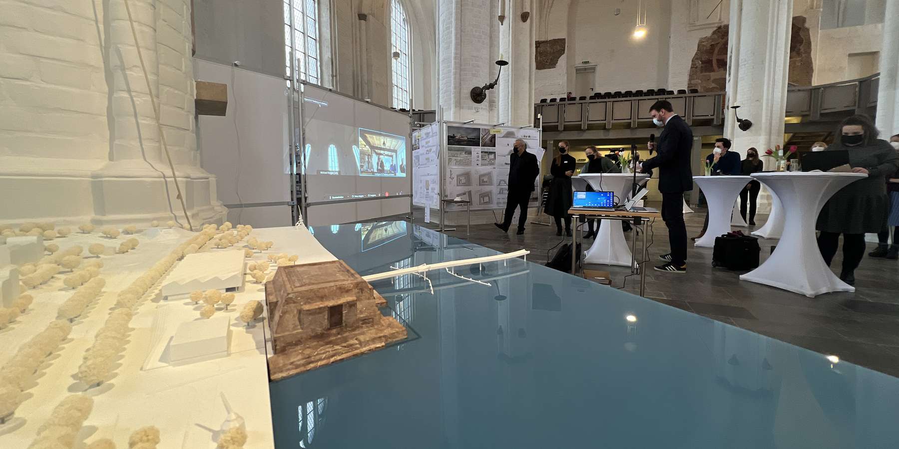 Das Ergebnis des Wettbewerbs für den Neubau des Archäologischen Landesmuseums Rostock wurde heute am 16. Februar 2022 vorgestellt. © 2022 Christian Hoffmann, FM M-V