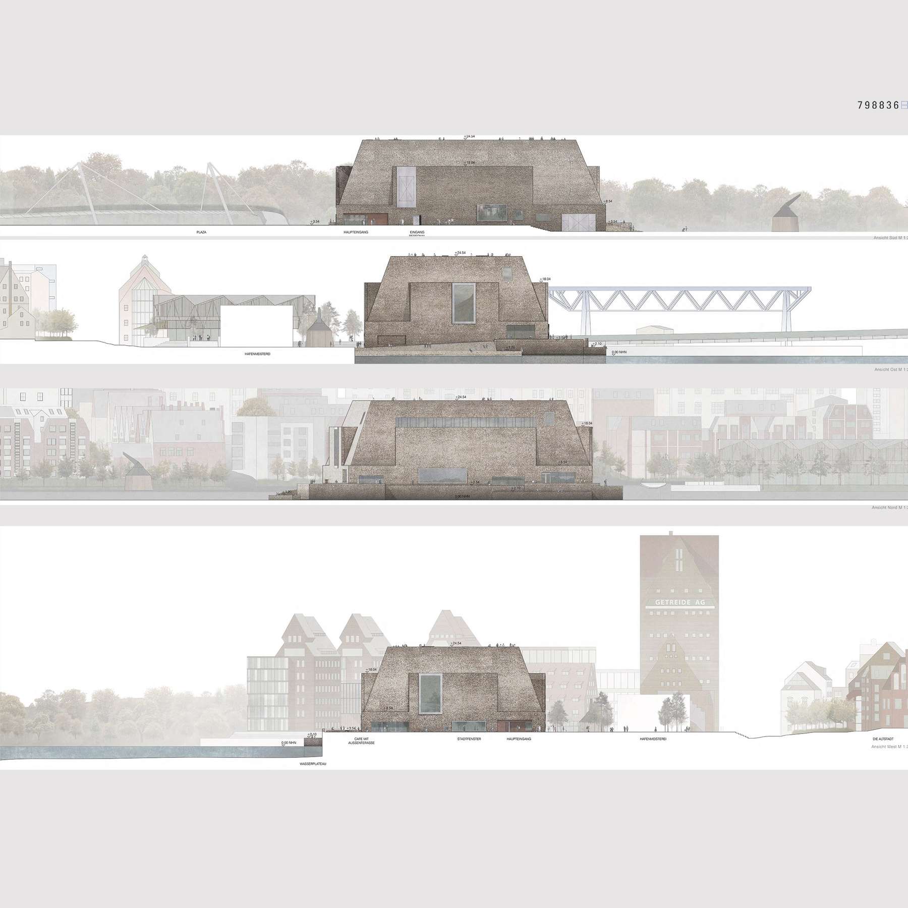 Das Ergebnis des Wettbewerbs für den Neubau des Archäologischen Landesmuseums Rostock wurde heute am 16. Februar 2022 vorgestellt. © 2022 Lundgaard   Tranberg Arkitekter A/S, Kopenhagen