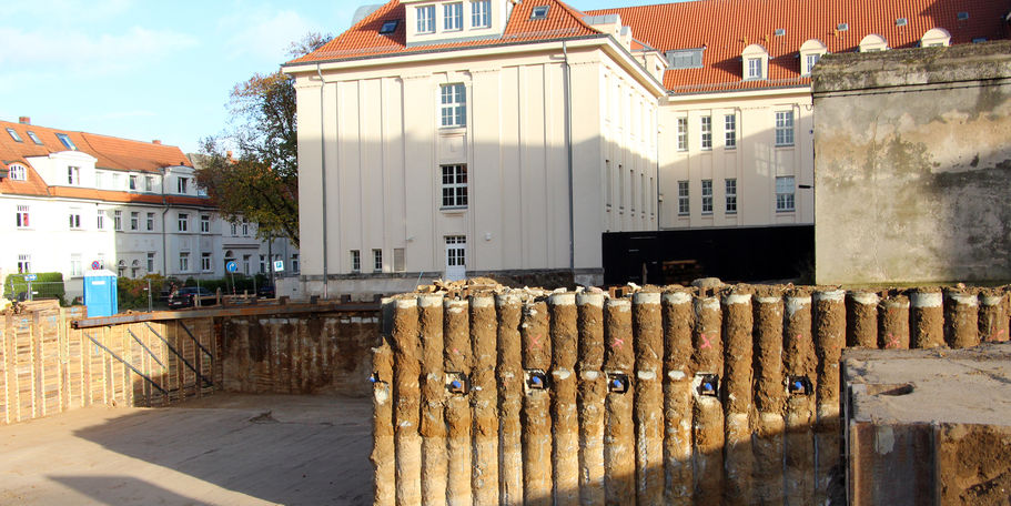 Schalung der Baugrube © 2022 SBL Schwerin