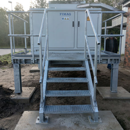 Ersatzstromversorgung einer Digitalfunk-Basisstation in einem hochwassergefährdeten Gebiet © 2022 SBL Neubrandenburg