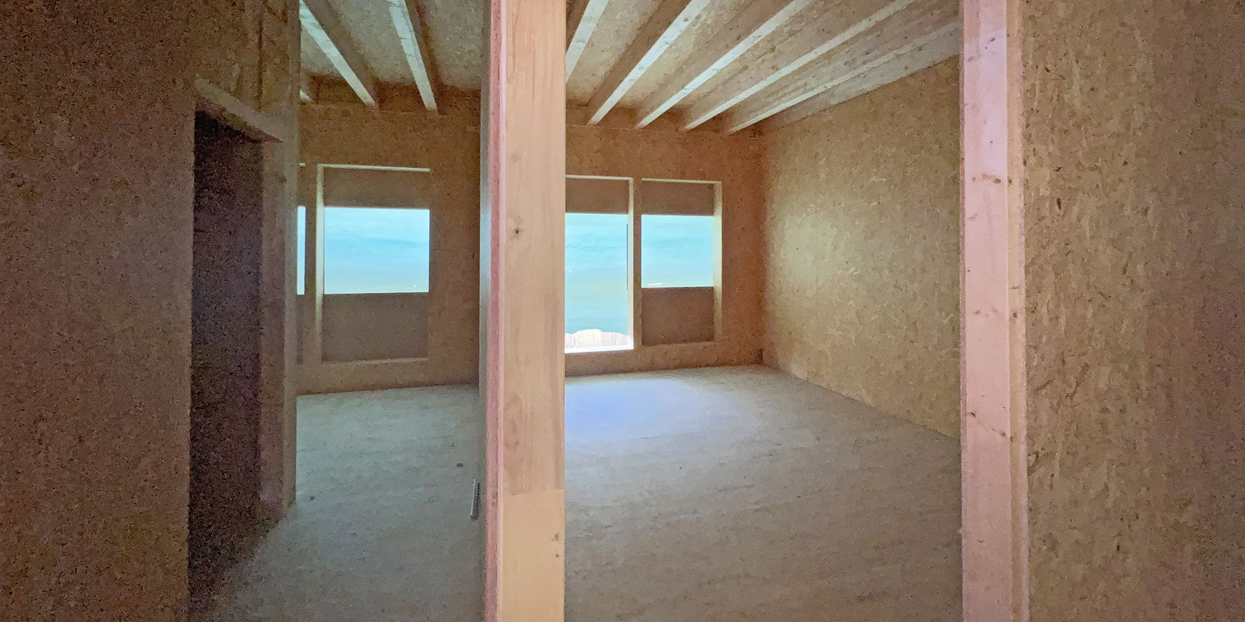 Im Rohbau: Umkleideräume und Sanitärbereich. © 2022 Christian Hoffmann. FM M-V