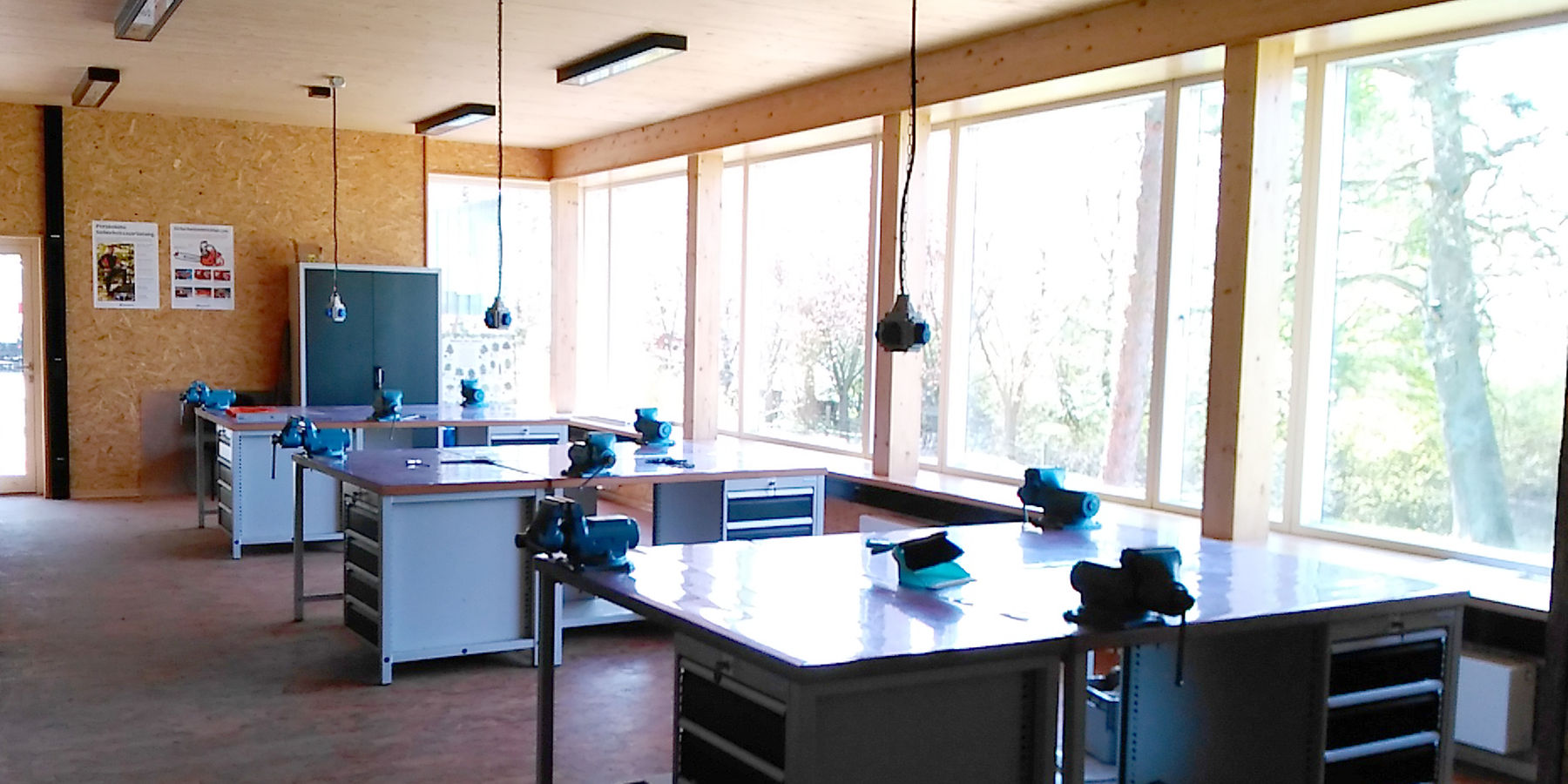 Blick in die Lehrausbildungswerkstatt © 2022 SBL Neubrandenburg