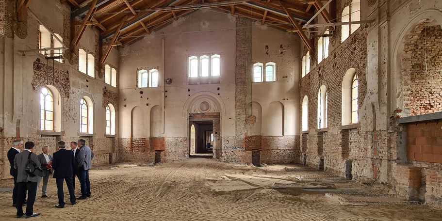 Blick in die ehemalige Reithalle © 2022 SBL Neubrandenburg