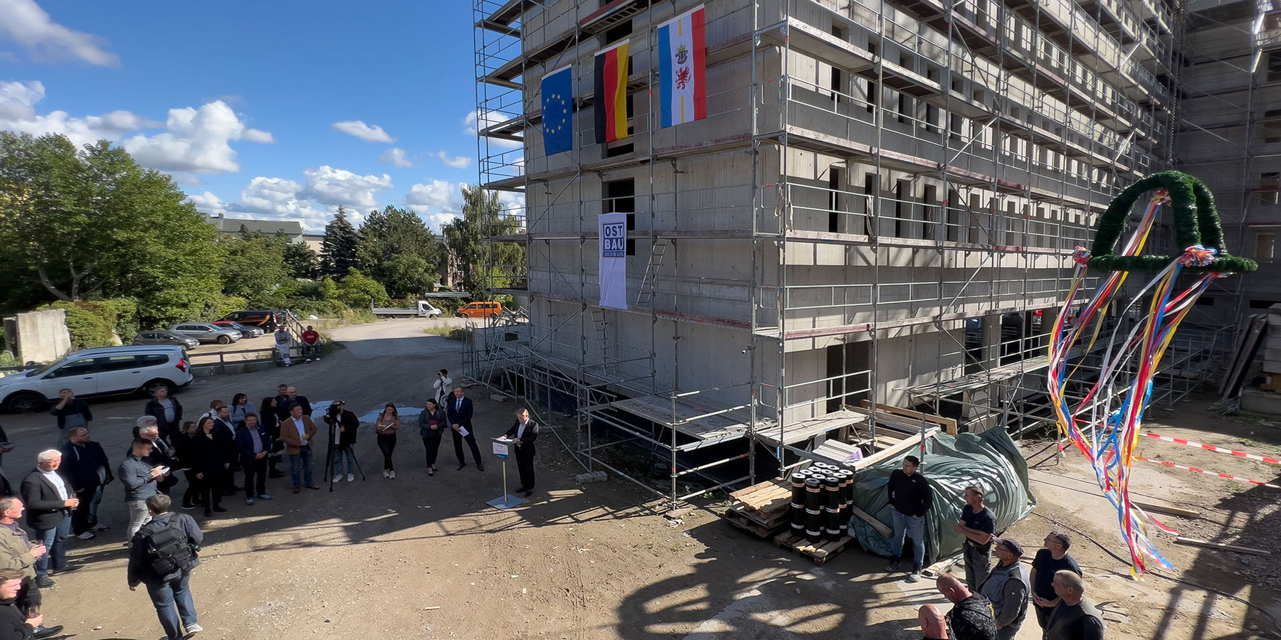 Richtfest des Haus 4 © 2022 Christian Hoffmann (Finanzministerium MV / SBL-MV)
