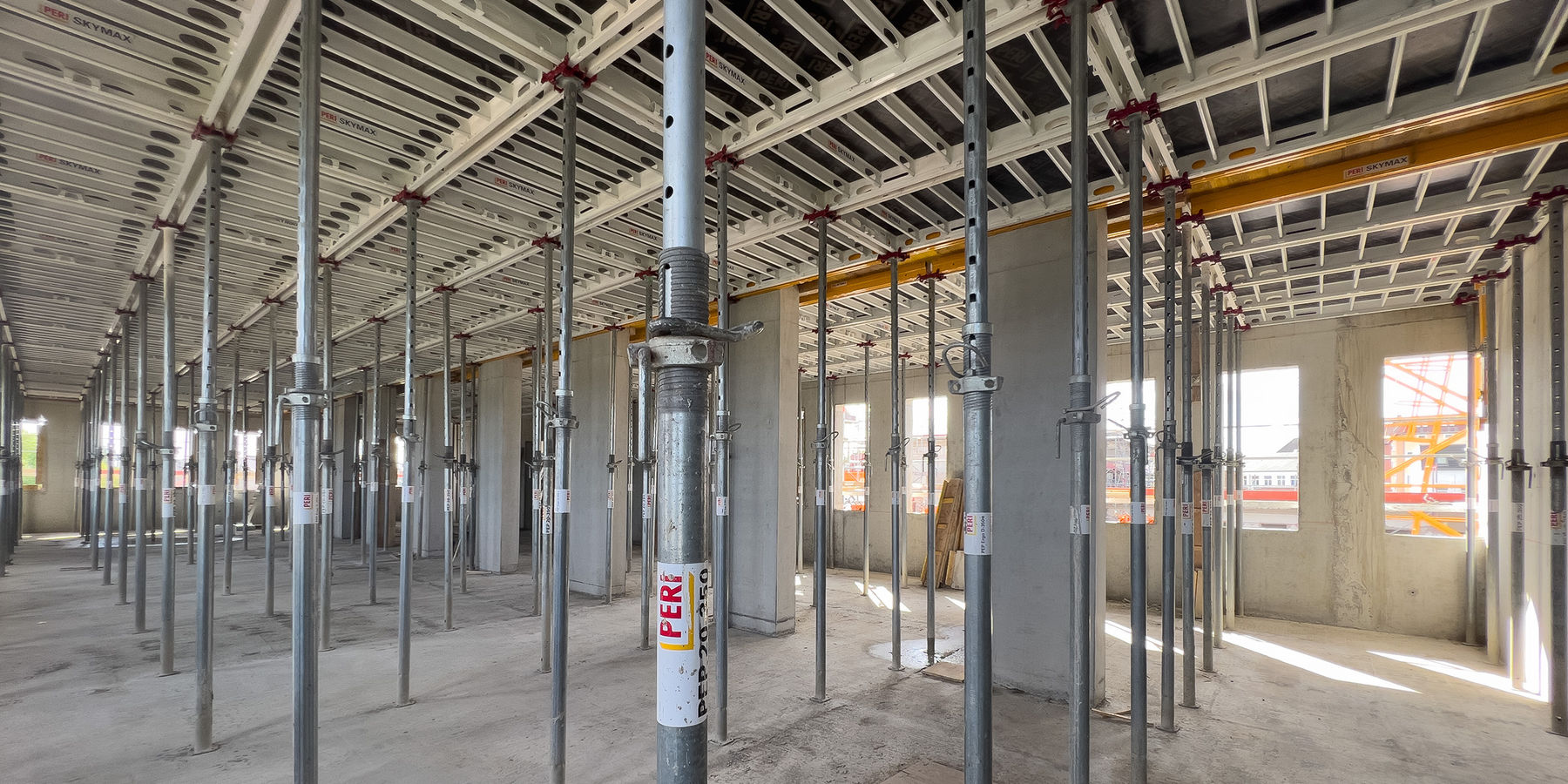 Ein neues Schalungssystem ermöglicht ein schnelles Auf- und Abbauen. © 2022 Christian Hoffmann (Finanzministerium MV / SBL-MV)