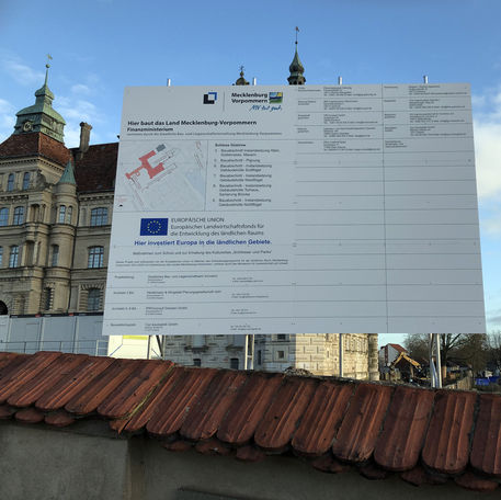 Bauschild © 2022 SBL Schwerin