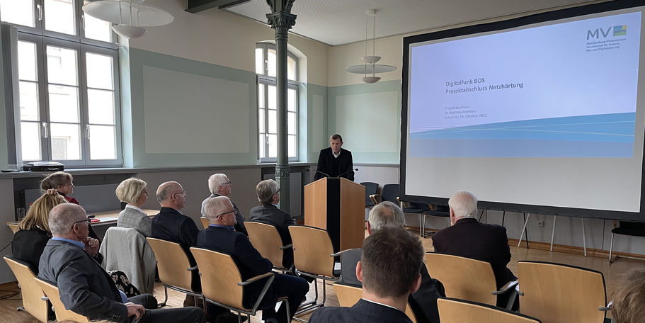 Dr. Alsleben, Projektverantwortlicher im Innenministerium © 2022 Robert Kindt Innenministerium M-V