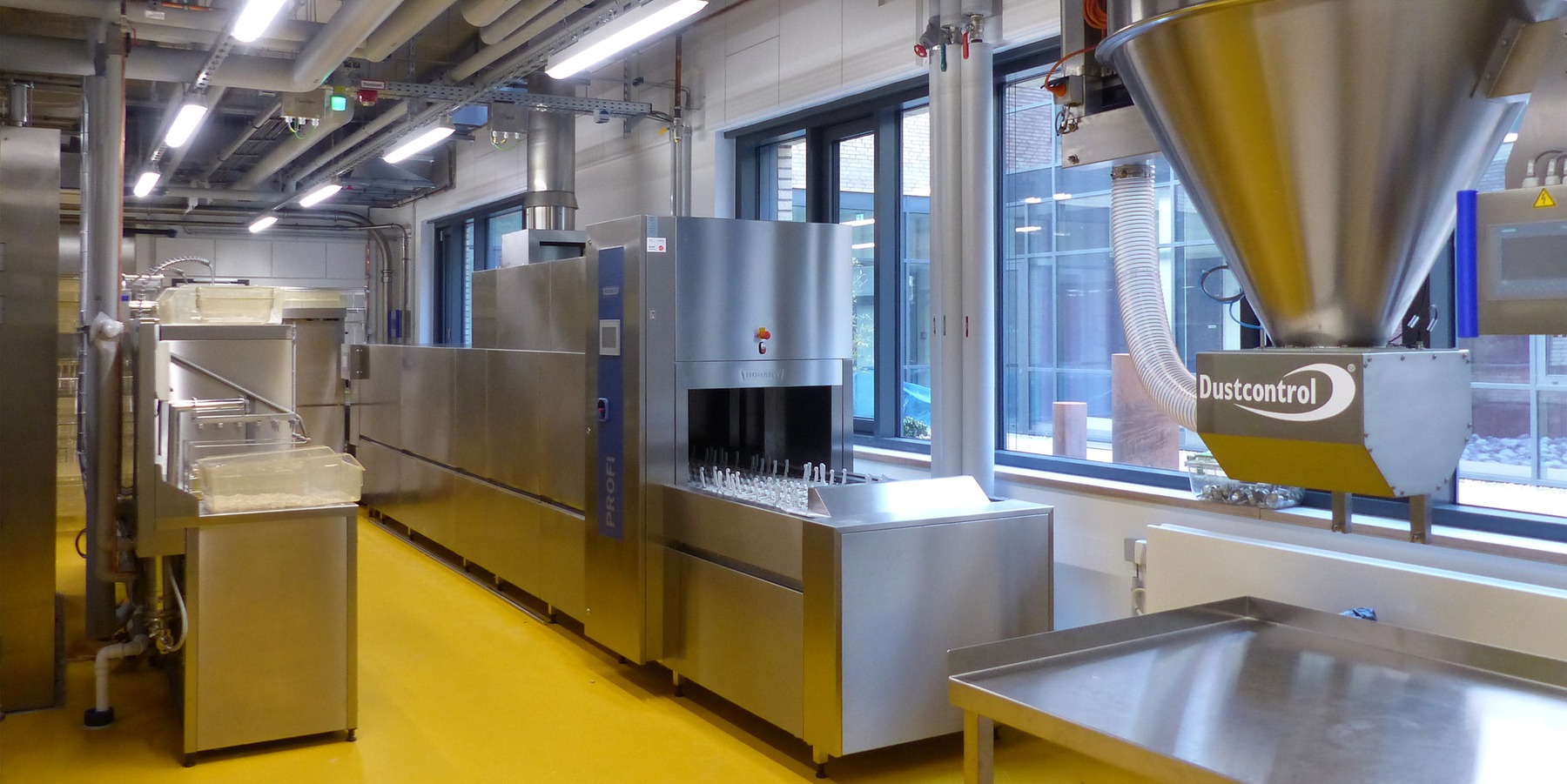 Spülküche mit Waschstrecke im Erdgeschoss © 2022 SBL Greifswald