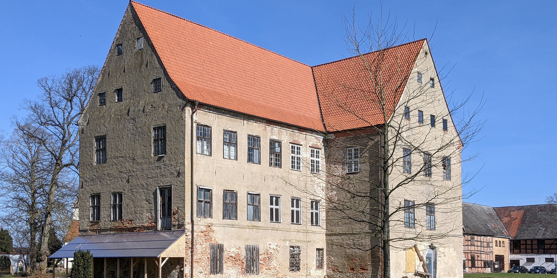 Schloss - Süd-Westansicht © 2022 SBL Greifswald