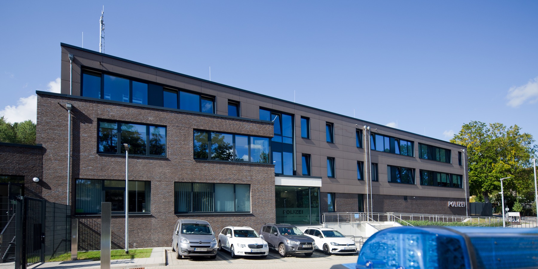 Ansicht des Neubaus Polizeigebäude im Ostseebad Heringsdorf © 20019 BBL Neubrandenburg