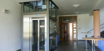 der neu errichtete Aufzug © 2016 Betrieb für Bau und Liegenschaften Mecklenburg-Vorpommern