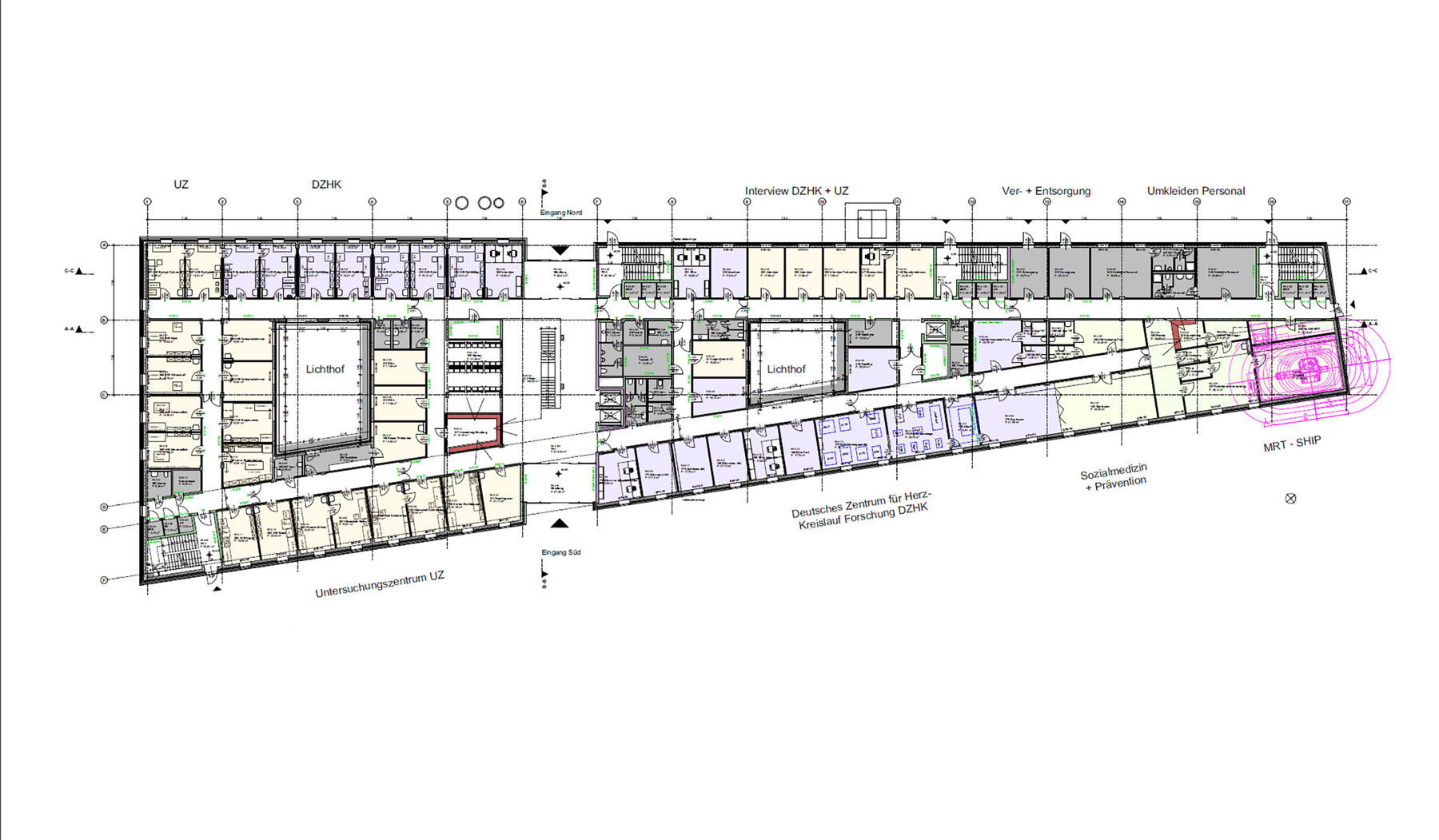 Grundriss Erdgeschoss © 2022 MHB Architekten + Ingenieure GmbH, Rostock
