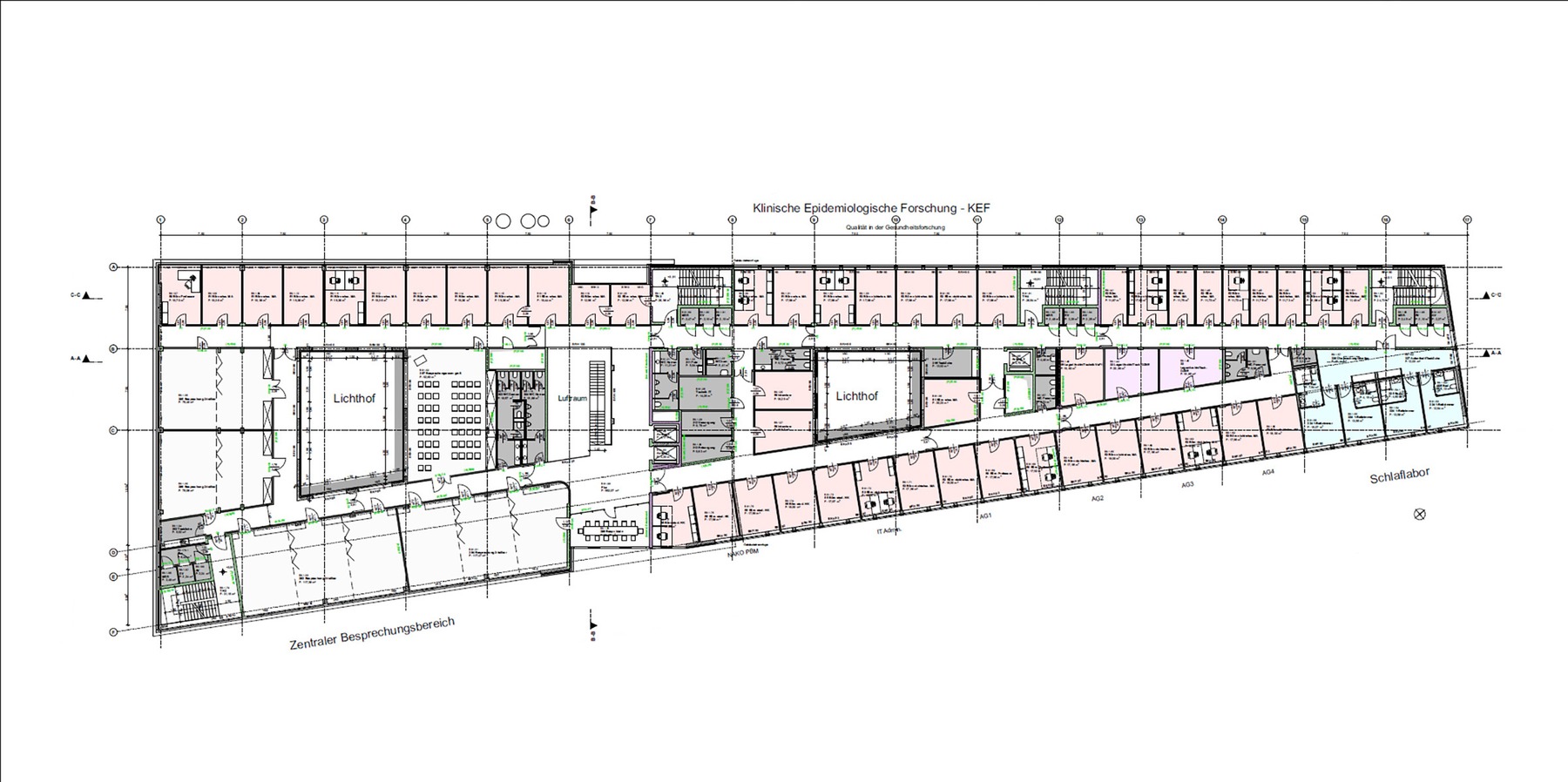 Grundriss 1. Obergeschoss © 2022 MHB Architekten + Ingenieure GmbH, Rostock