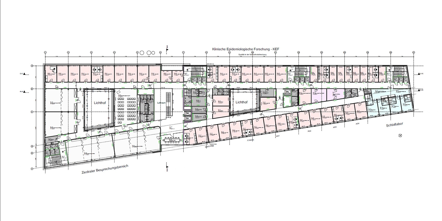 Grundriss 1. Obergeschoss © 2022 MHB Architekten + Ingenieure GmbH, Rostock
